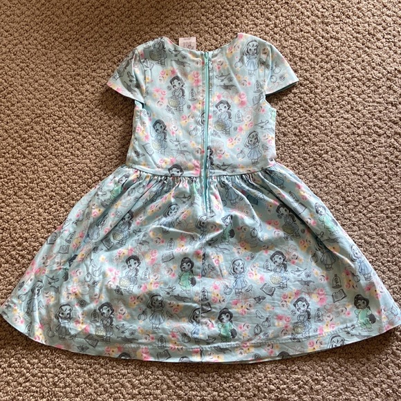 Like New Rare, Aqua, Floral Disney Store Animator’s Collection Princess Dress - Picture 4 of 5